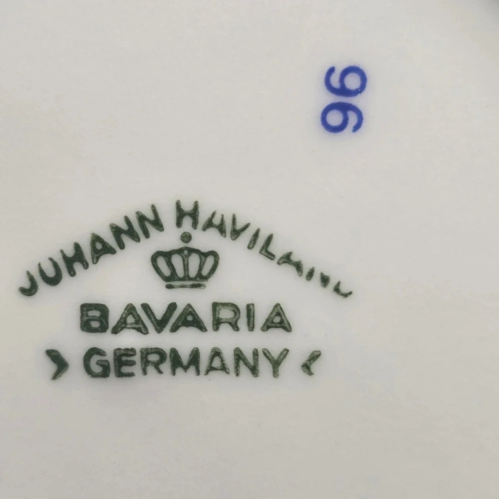 Johann Haviland Bavaria Germany Blue Garland Fruit Bowls Dessert 5 1/8